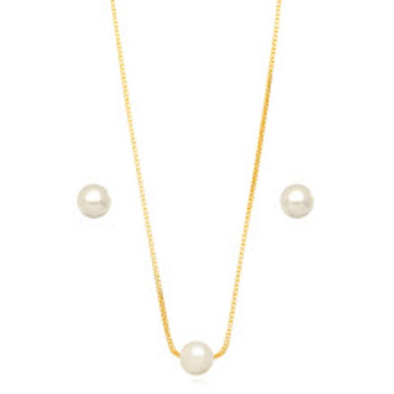 CONJUNTO OURO PEROLA P