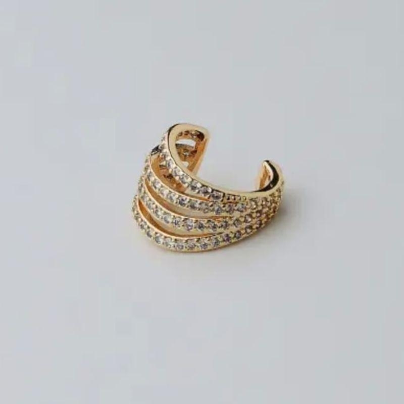 PIERCING FAKE OURO CRAVEJADO