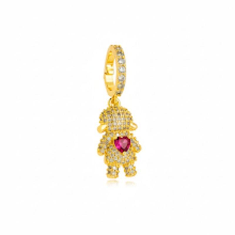 PINGENTE FILHA OURO RUBI