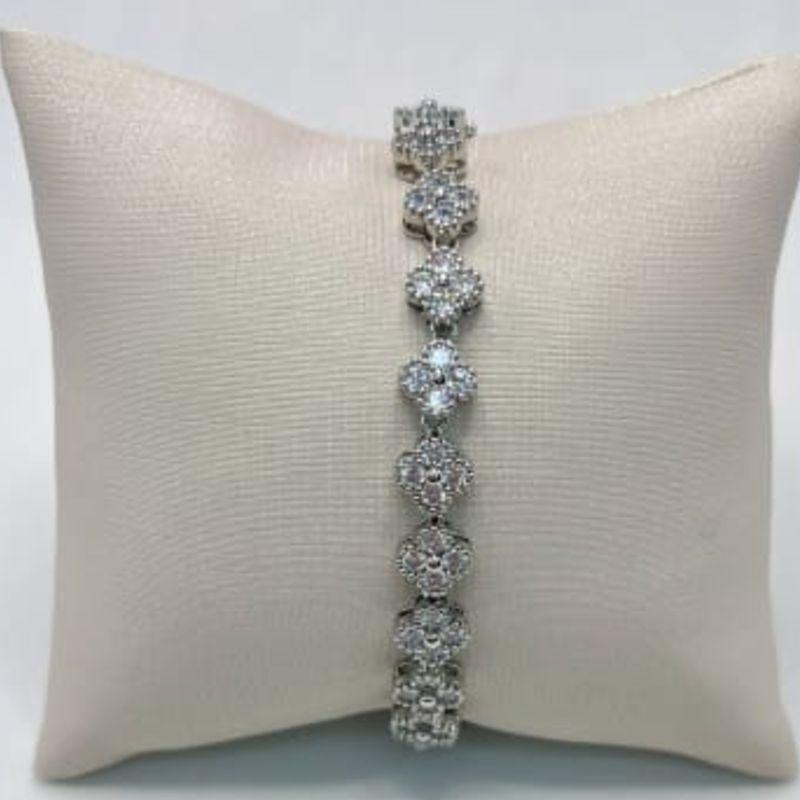 PULSEIRA RIVIERA CRISTAL RODIO