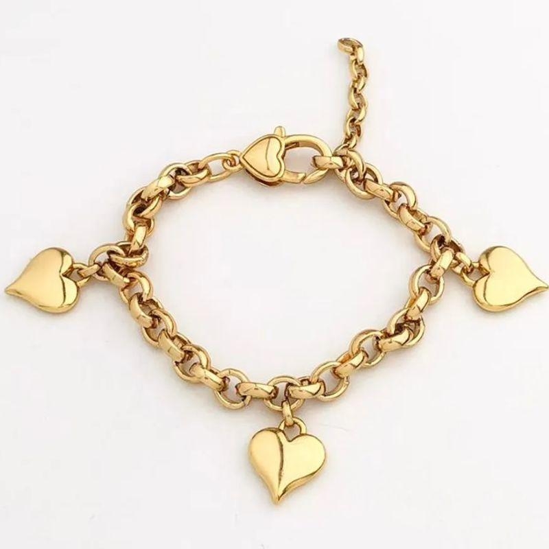 PULSEIRA VERNIZ ITALIANO PINGENTES DE CORAÇÃO