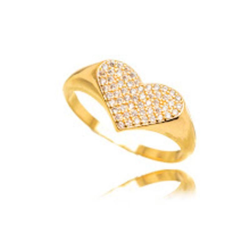 ANEL OURO CORACAO DEDINHO 13