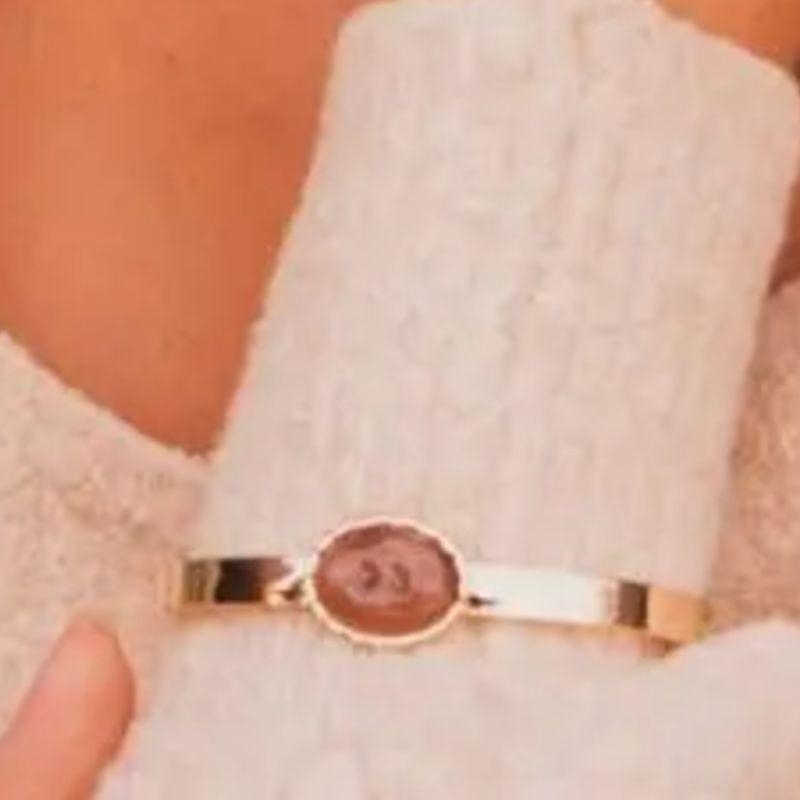 BRACELETE MARROM RESINA
