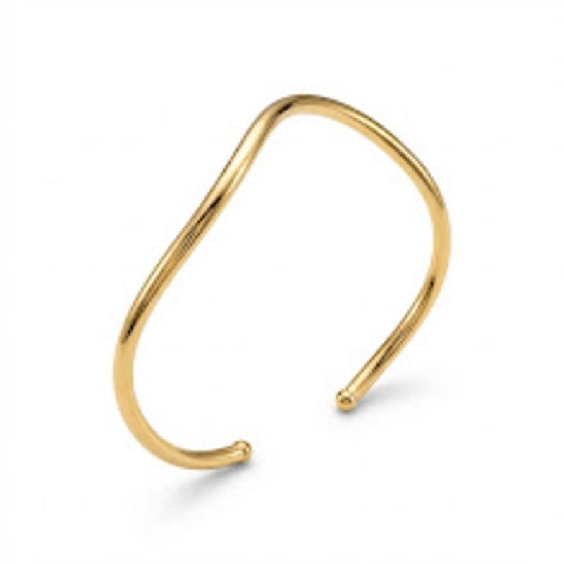 BRACELETE OURO ONDAS M