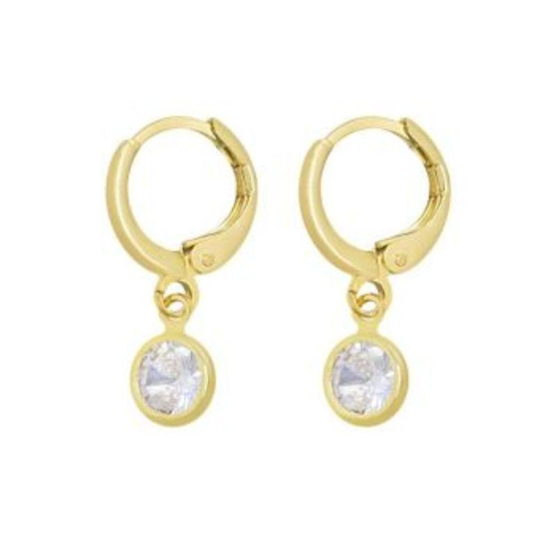 BRINCO ARGOLINHA INFANTIL ZIRCONIA