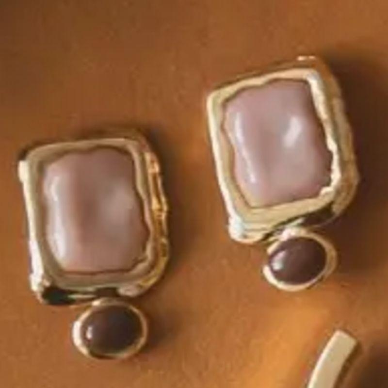 BRINCO ROSE E MARROM