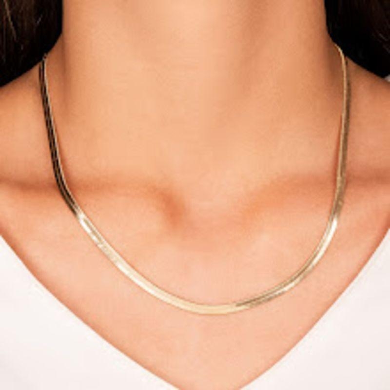 COLAR FITA 45CM OURO