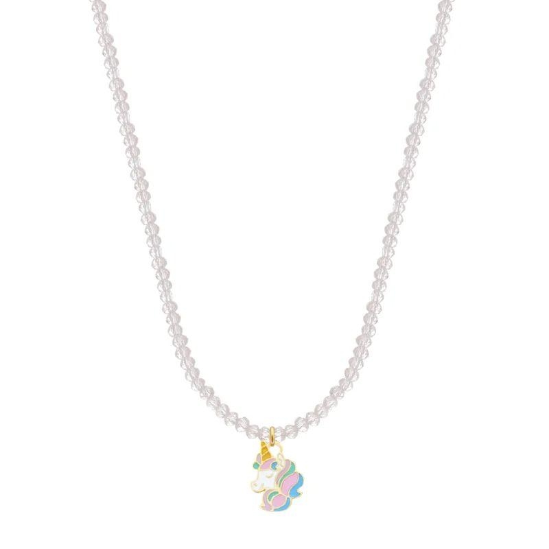 COLAR INFANTIL UNICORNIO CRISTAIS