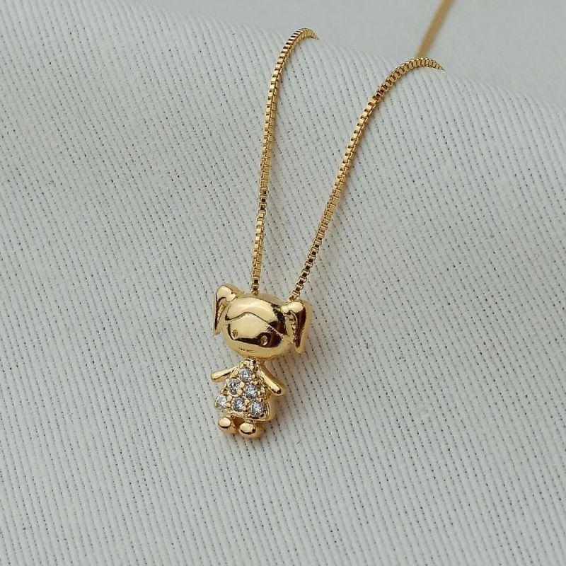 COLAR OURO MENINA