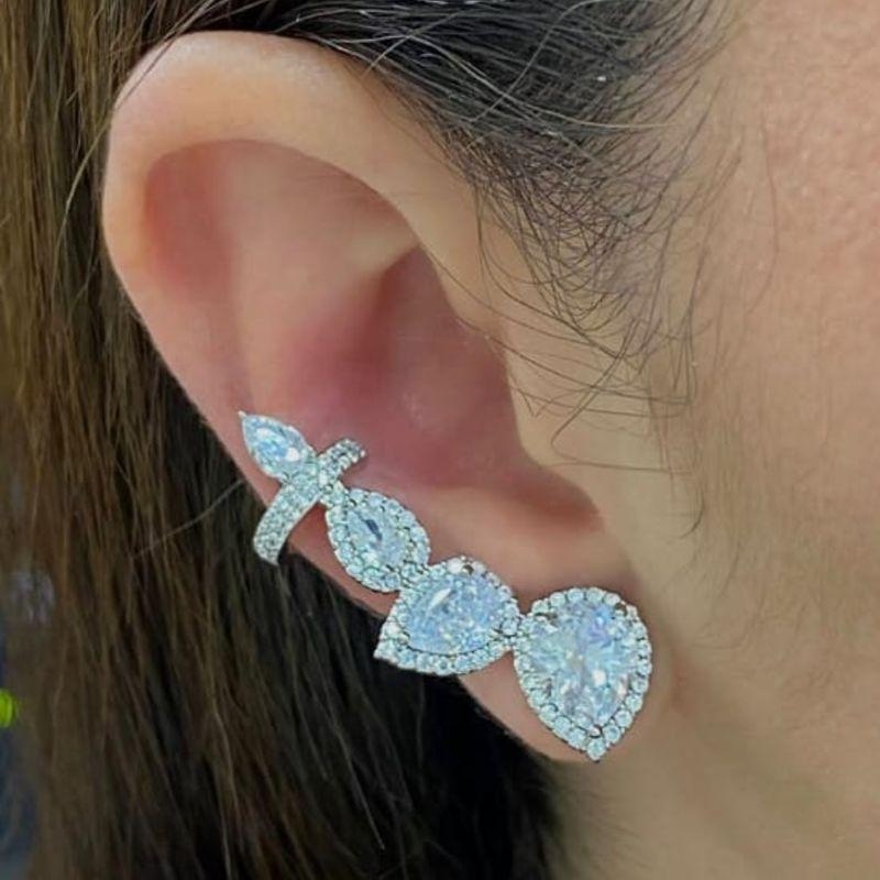 BRINCO EAR LUXO CRISTAL