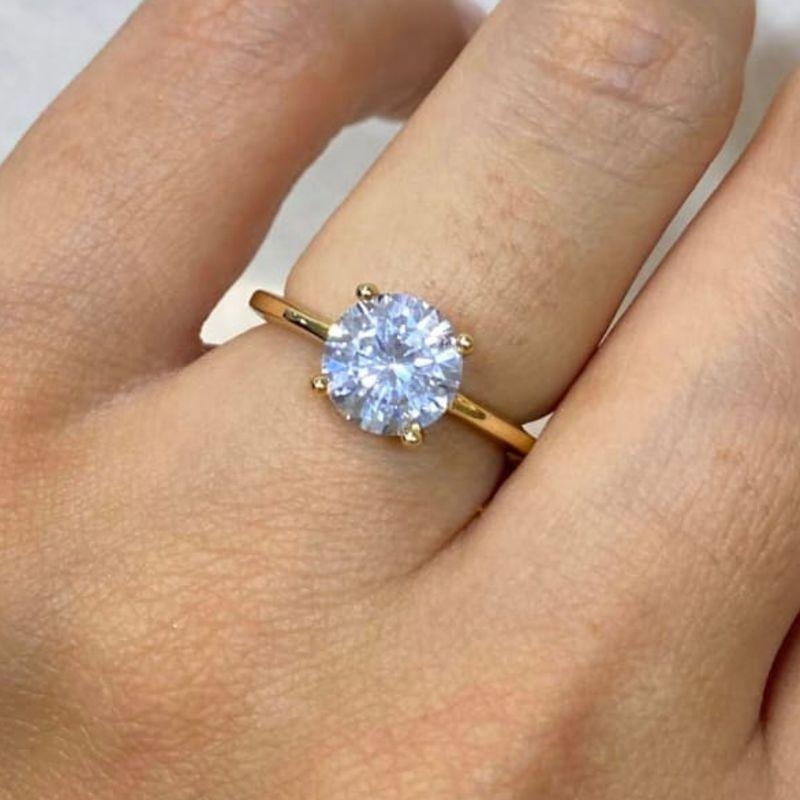 ANEL CRISTAL OURO 8MM