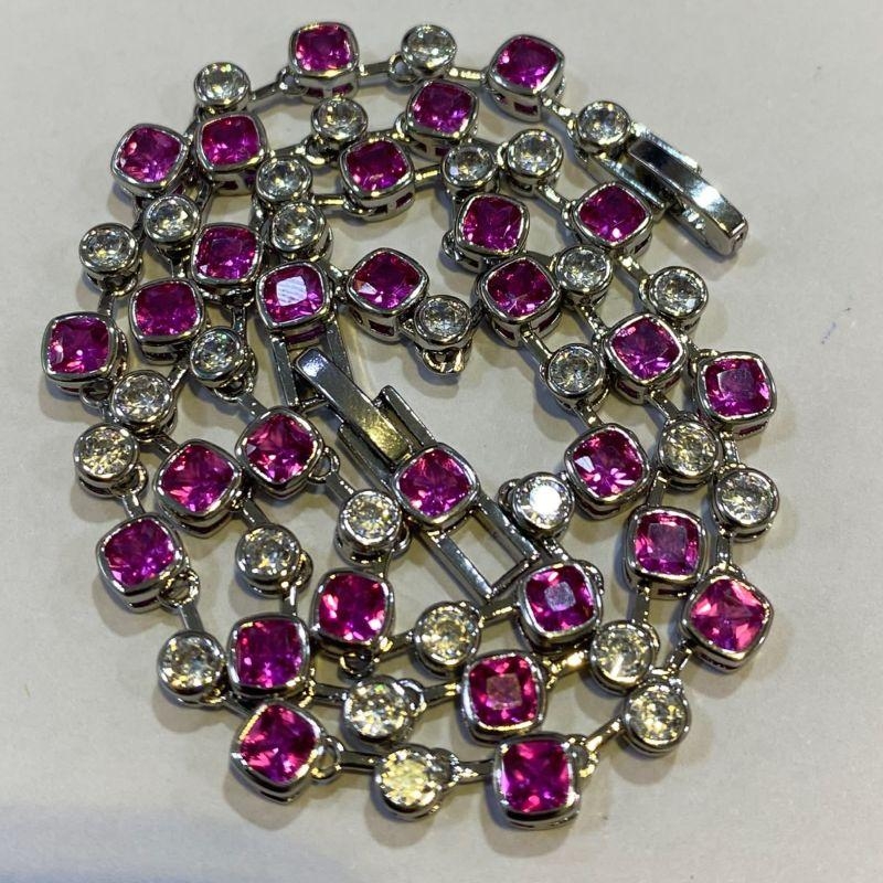COLAR RODIO RIVIERA PINK 3MM