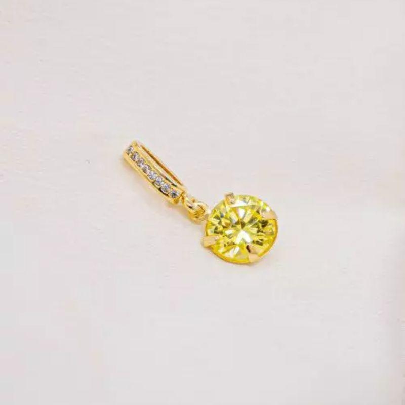 PINGENTE ZIRCONIA YELLOW