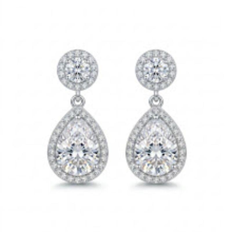 BRINCO RODIO GOTA ZIRCONIA