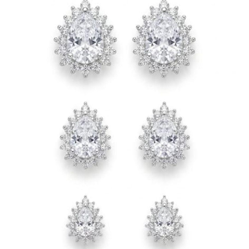 TRIO RODIO GOTAS CRISTAL