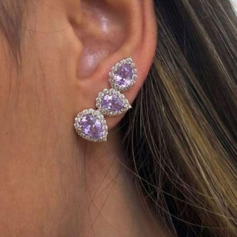 BRINCO EAR LILAS RODIO