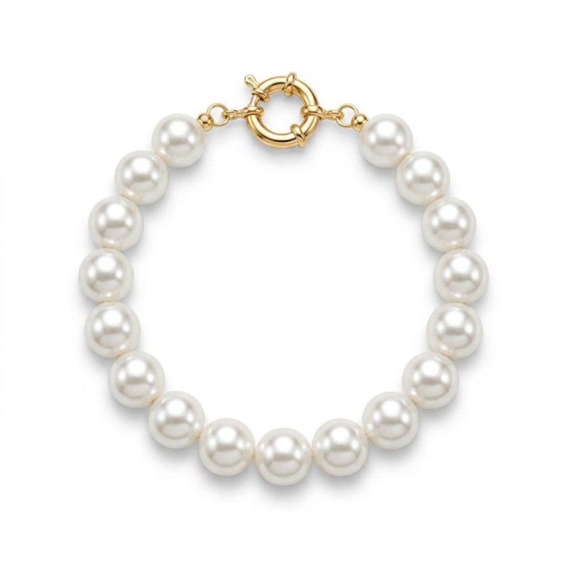 PULSEIRA PEROLAS FECHO BOIA