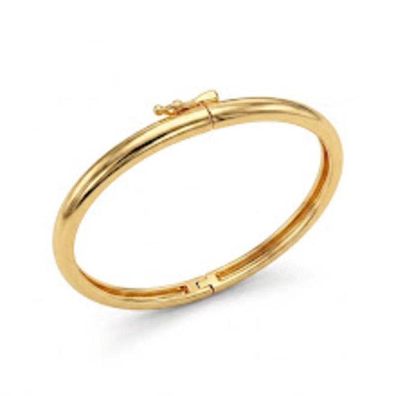 BRACELETE TUBO LISO OURO