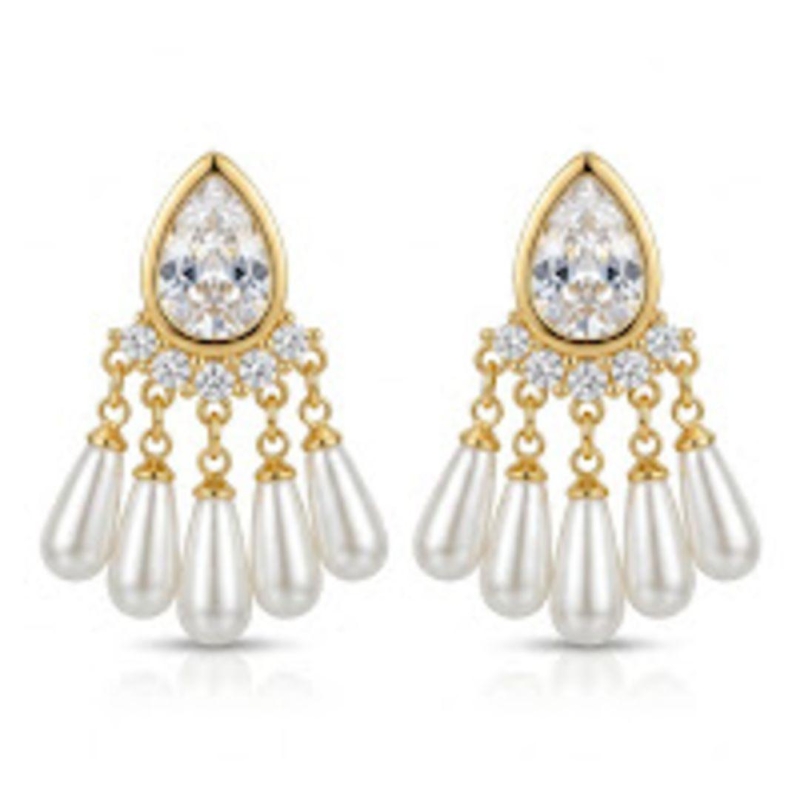 BRINCO MAXI PEROLAS E ZIRCONIAS OURO