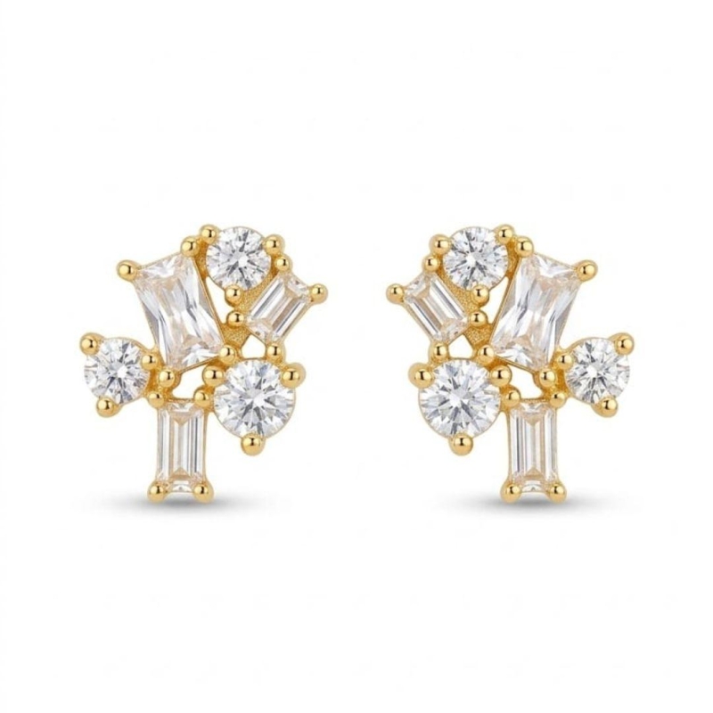 BRINCO OURO ZIRCONIAS