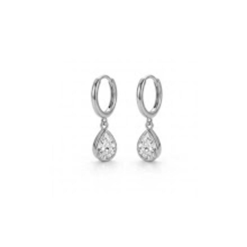 BRINCO RODIO ARGOLA GOTA ZIRCONIA P