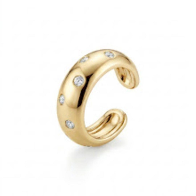 PIERCING OURO LISO ZIRCONIAS
