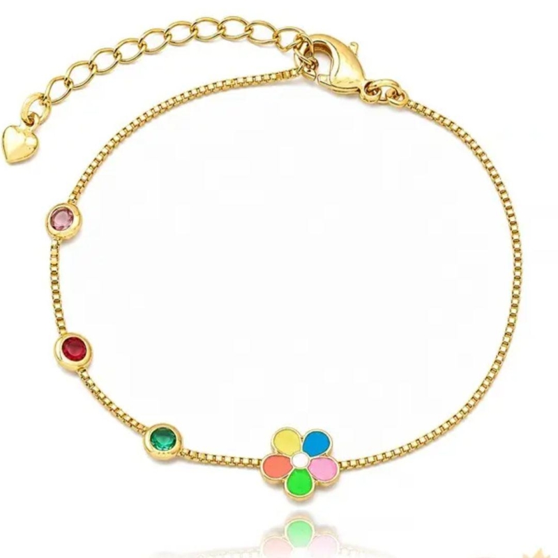 PULSEIRA INFANTIL FLORZINHA