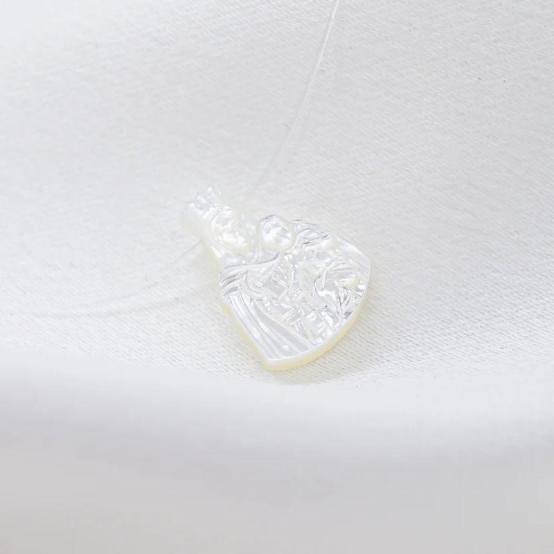 Choker Nylon Nossa Senhora Madrepérola