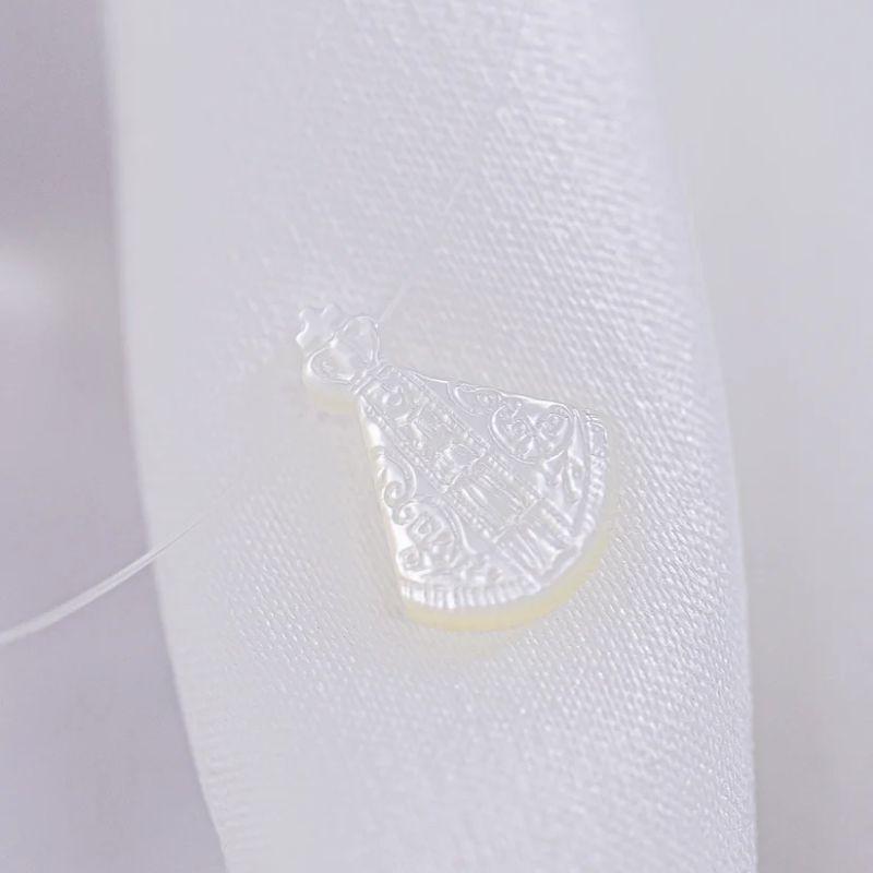 Choker Nylon Nossa Senhora Madrepérola