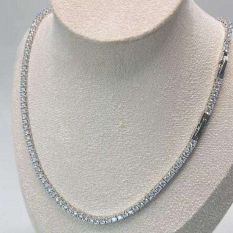 COLAR RIVIERA CRISTAL 4 GARRAS 42 CM + 3CM RODIO