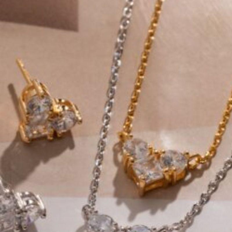 CONJUNTO CRISTAL CORACAO ZIRCONIA