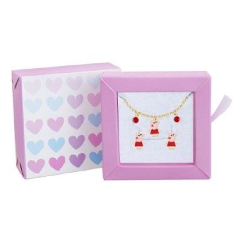 CONJUNTO PEPPA PIG BRINCO E PULSEIRA