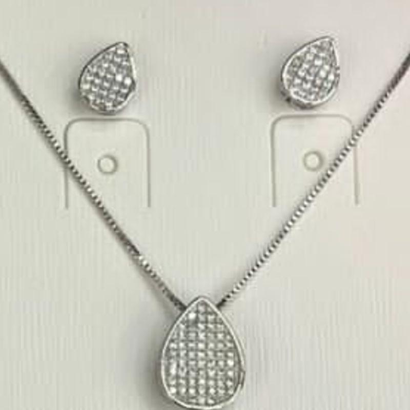 CONJUNTO RODIO GOTA ZIRCONIAS