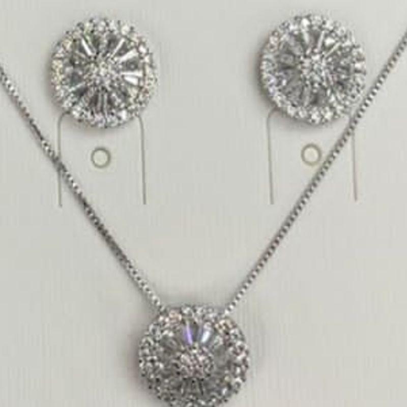 CONJUNTO RODIO PIZZA M ZIRCONIAS