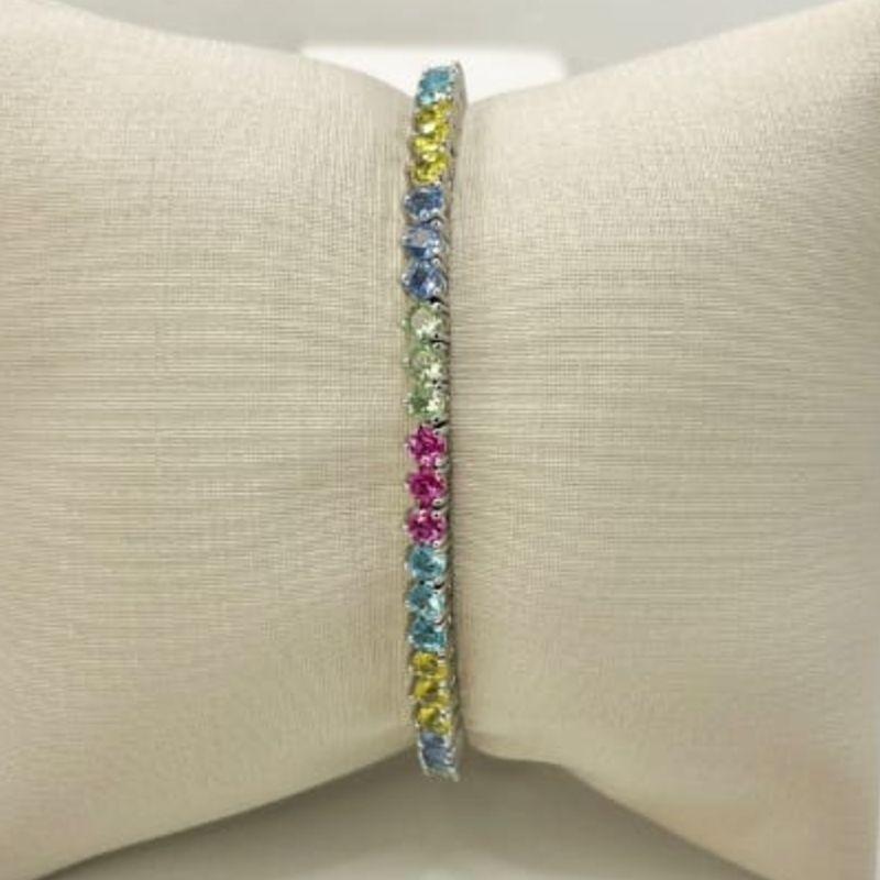 PULSEIRA RIVIERA COLORS RODIO