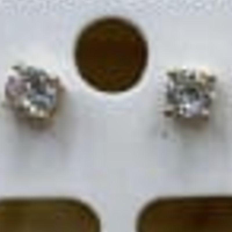 BRINCO OURO SEGUNDO FURO P ZIRCONIA