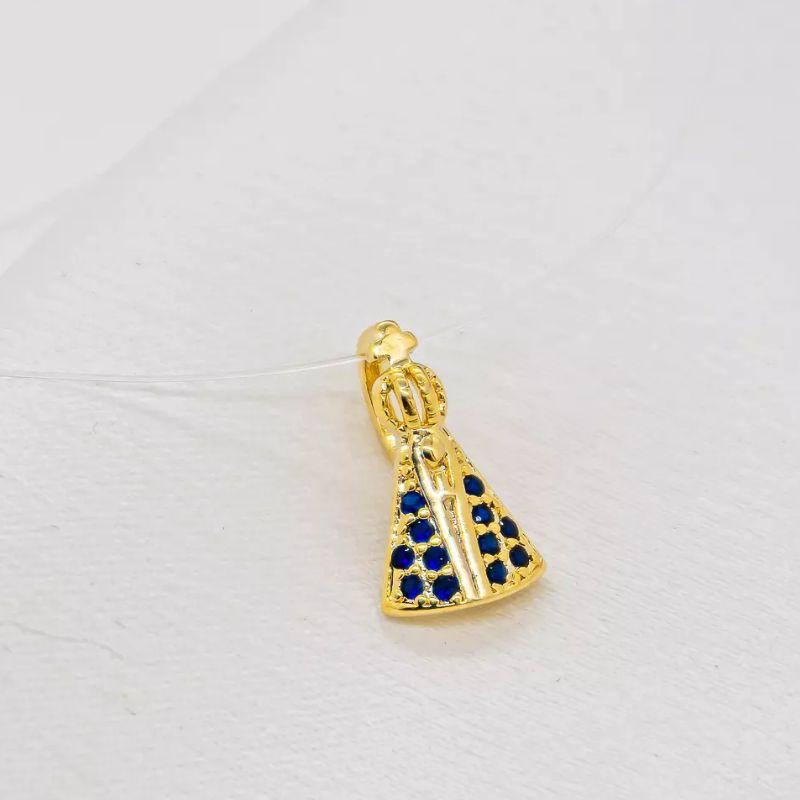 COLAR NYLON NOSSA SENHORA CRAVEJADA