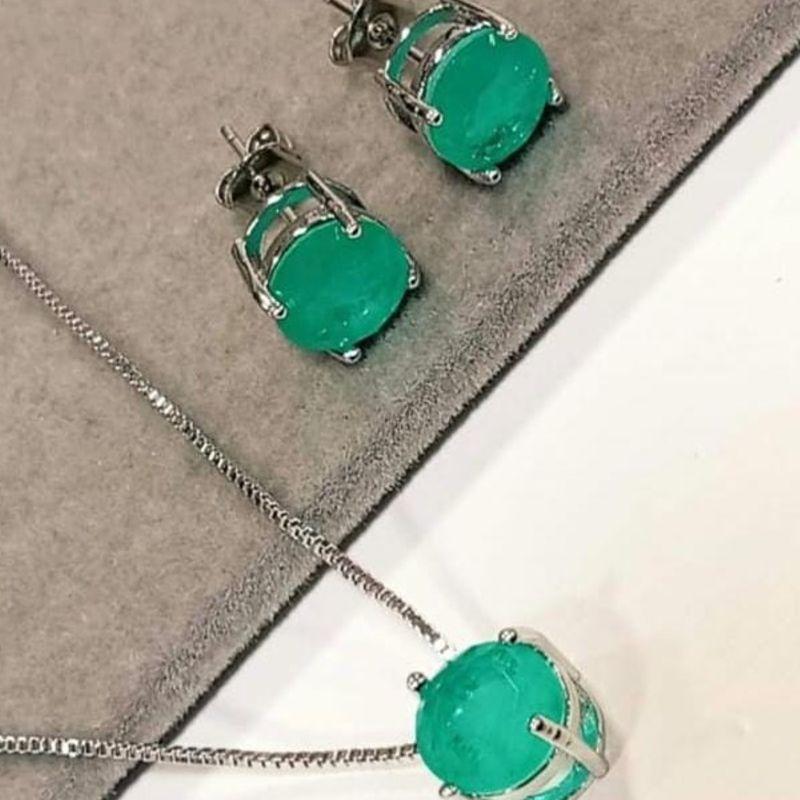 CONJUNTO TURMALINA FUSION PONTO DE LUZ 6MM