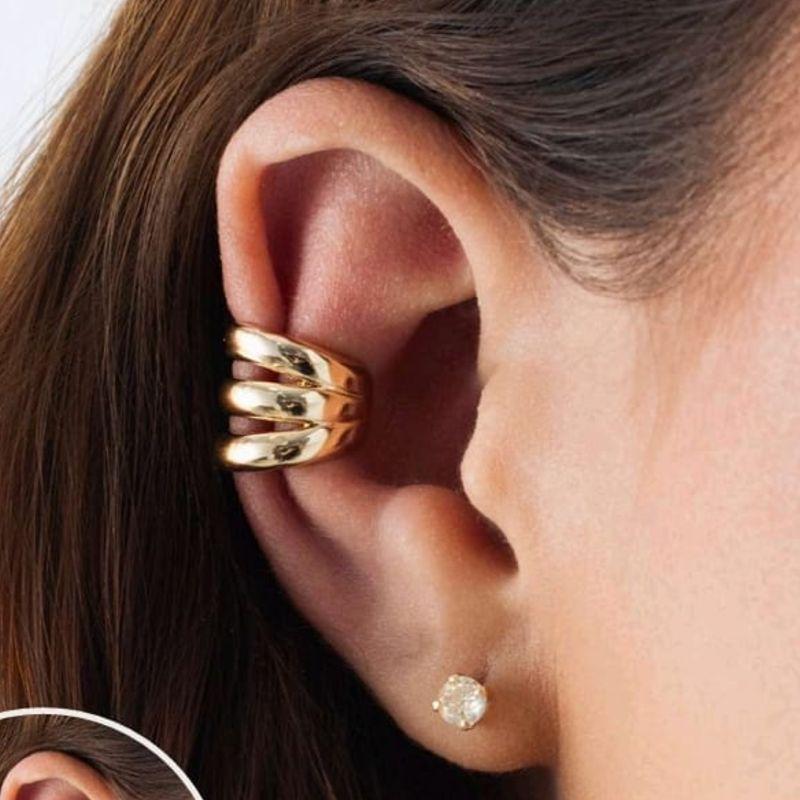 PIERCING FAKE OURO TRIPLO