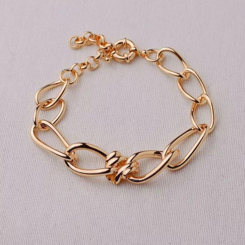Pulseira dourado elos 20+4cm