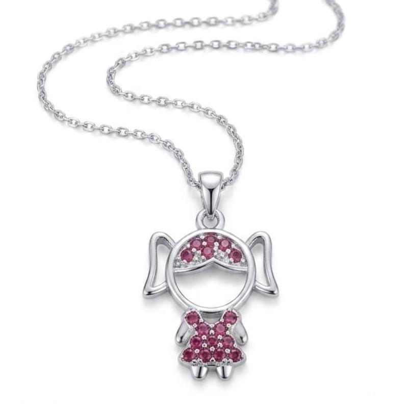 COLAR FILHA PINK CRAVEJADO