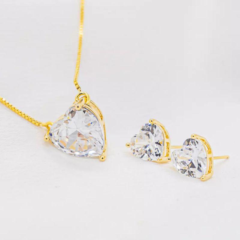 CONJUNTO CORAÇÃO ZIRCONIA