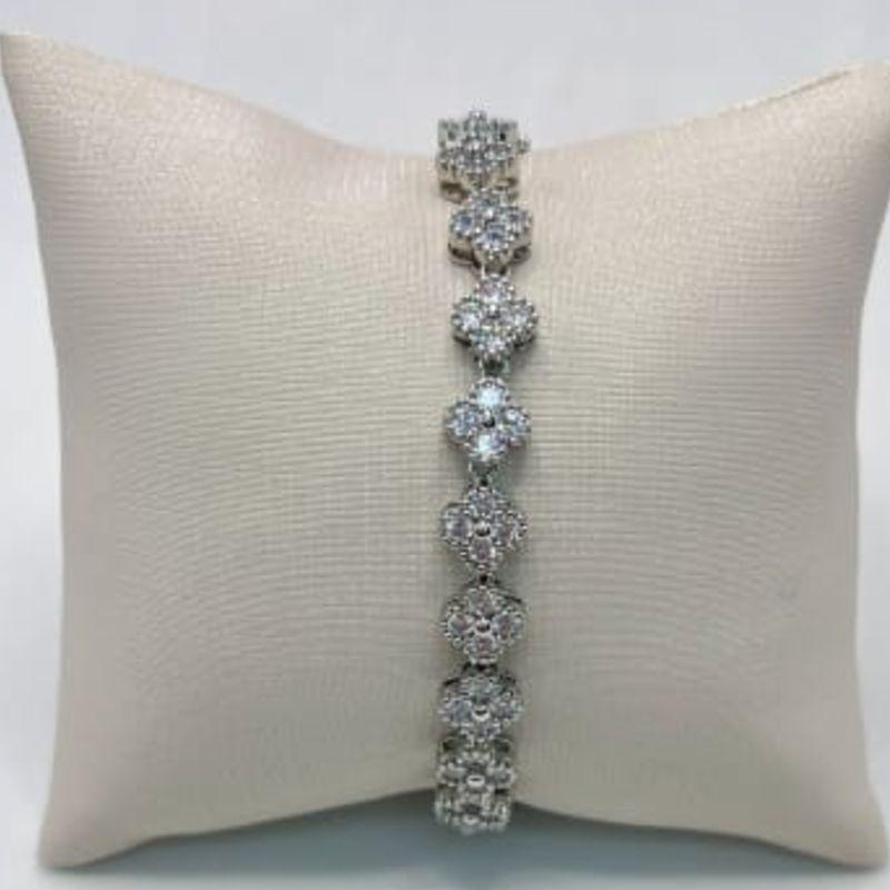PULSEIRA RIVIERA CRISTAL RODIO