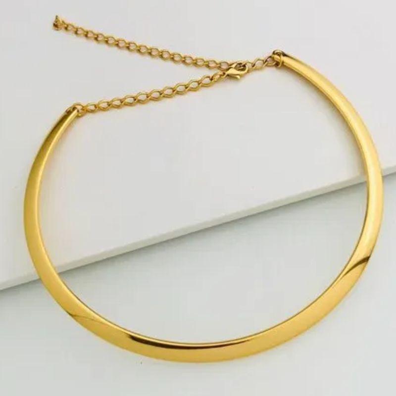 ARO VENIZ ITALIANO OVAL LISO DOURADO