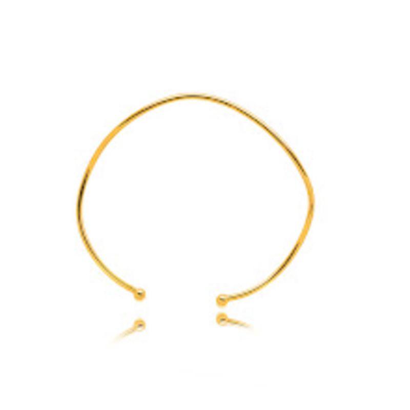 BRACELETE OURO ONDAS SLIM
