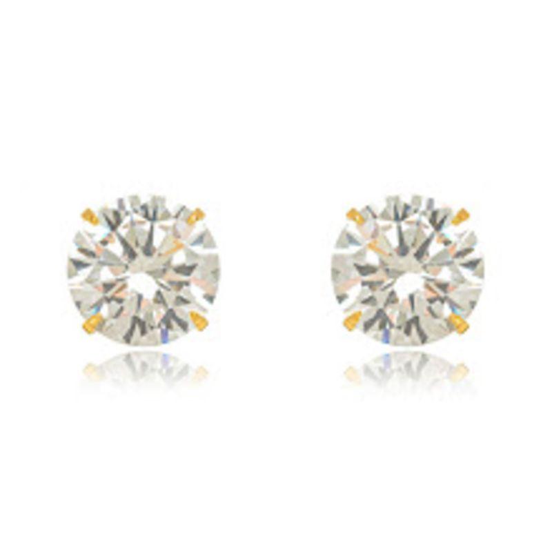 BRINCO OURO PONTO DE LUZ GG ZIRCONIA