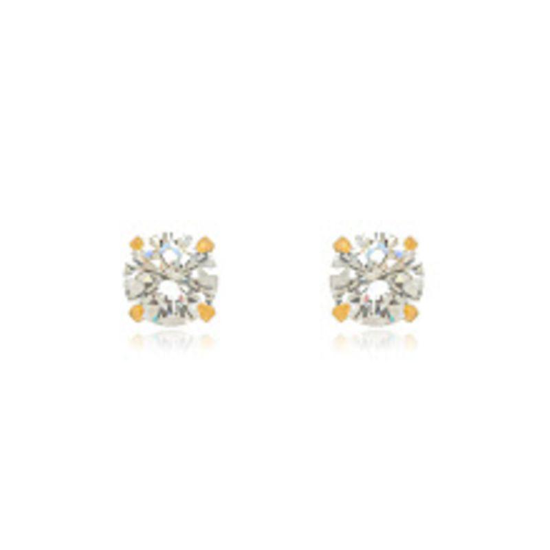 BRINCO OURO PONTO DE LUZ M ZIRCONIA