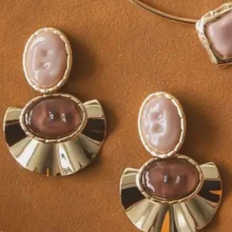 BRINCO ROSE E MARROM