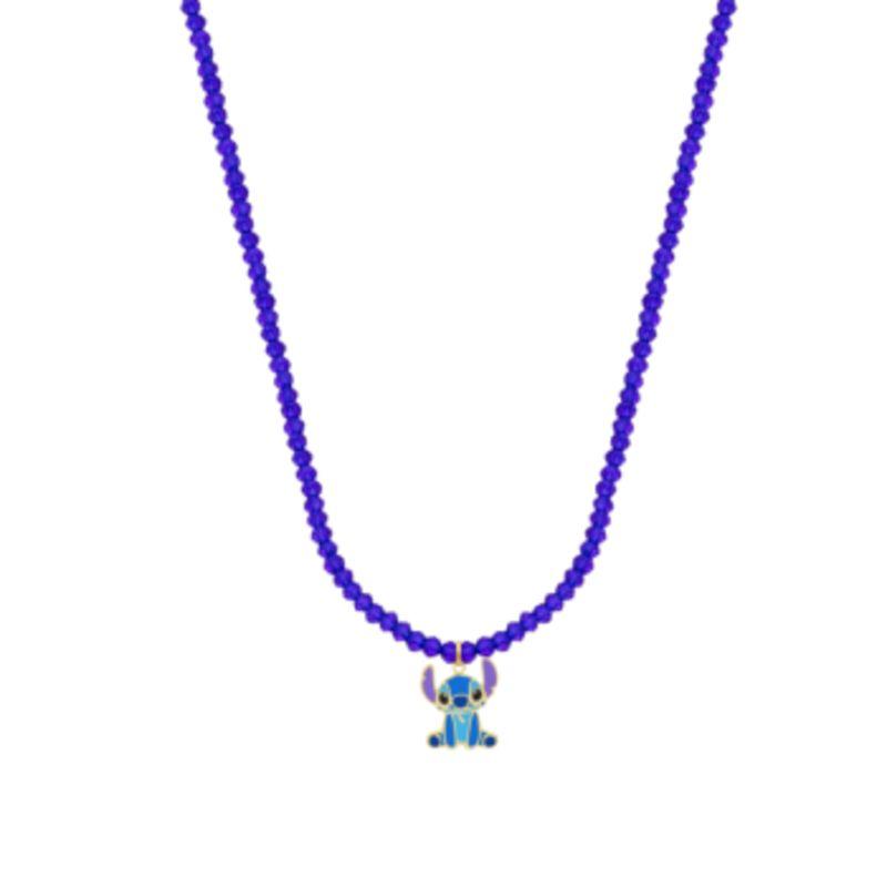 COLAR INFANTIL STITCH CRISTAIS AZUL