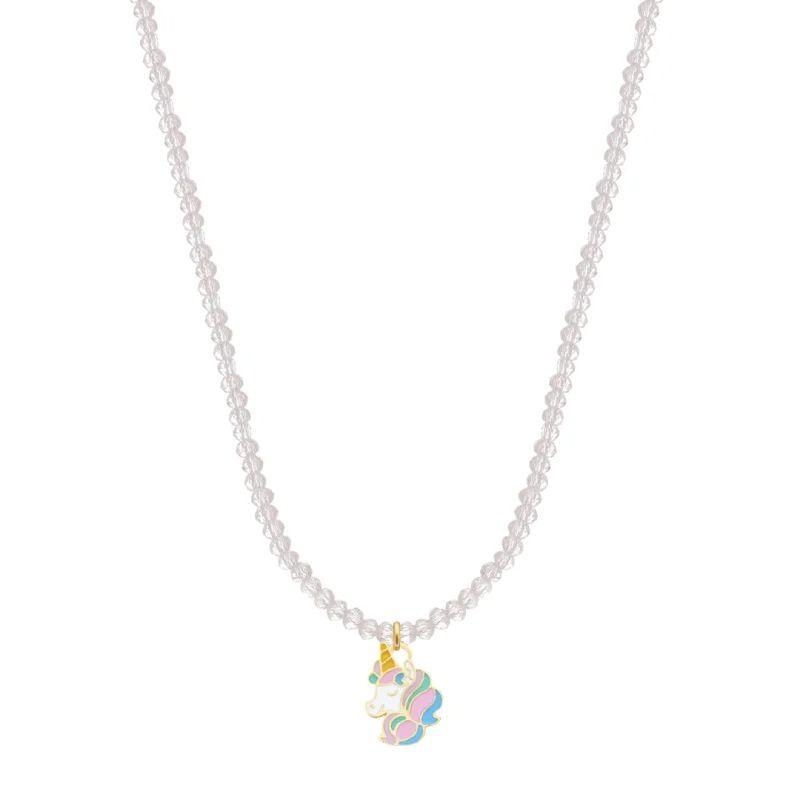 COLAR INFANTIL UNICORNIO CRISTAIS
